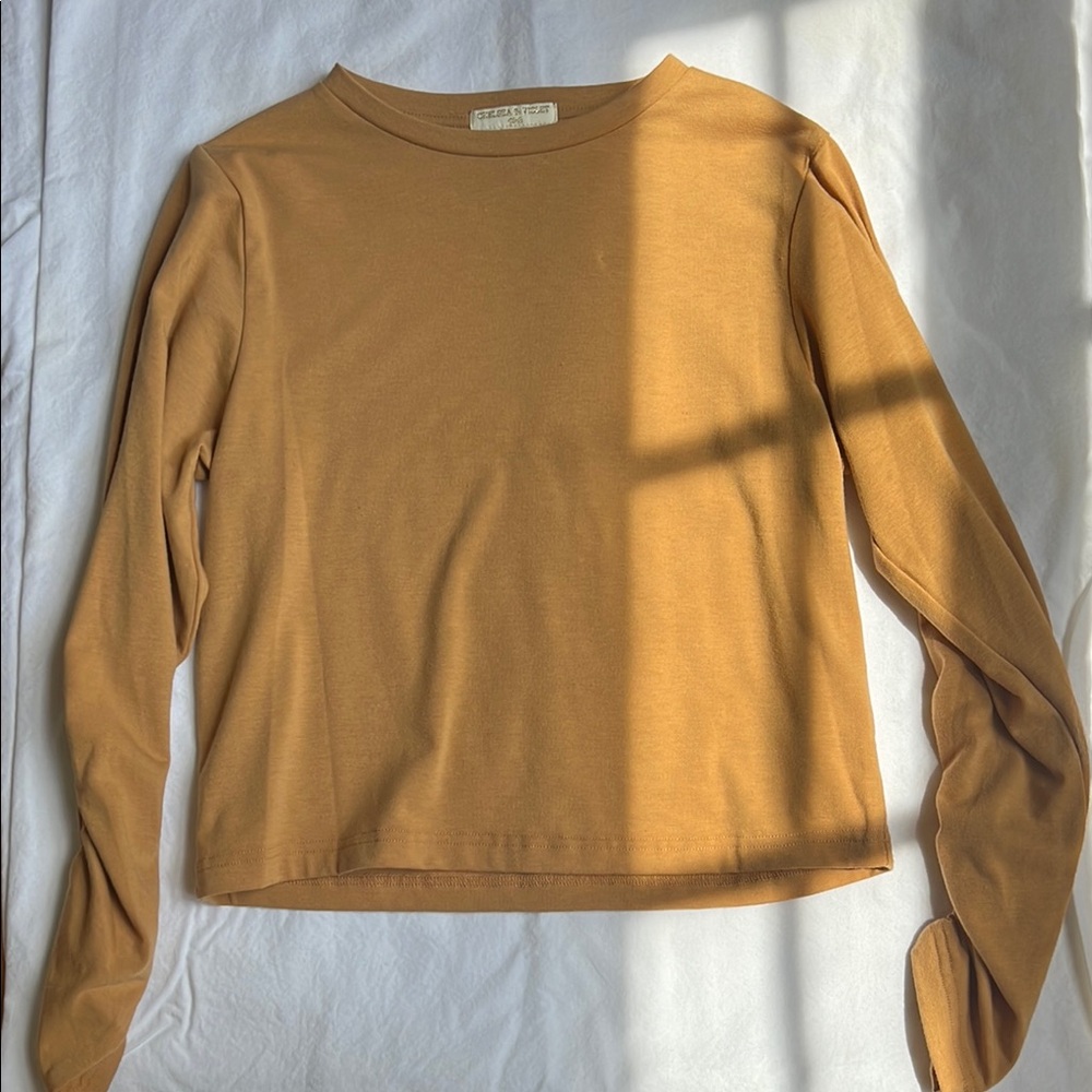 Women's Mustard Long Sleeve Top